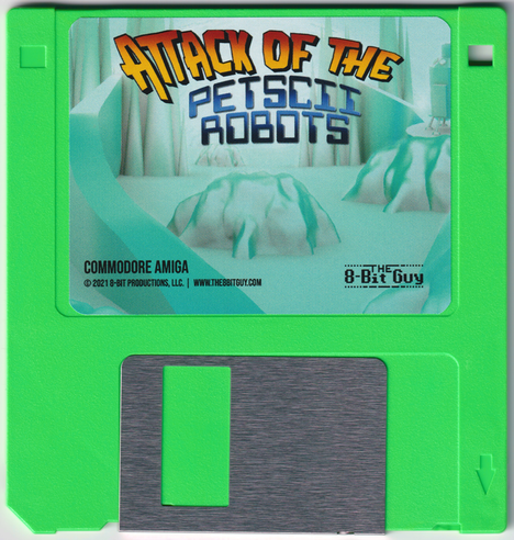 Attack of the PETSCII Robots... I love green floppies!
