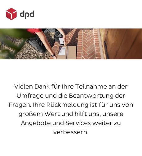Screenshot des Pop-up-Fensters am Ende der Umfrage: Vielen Dank für Ihre Teilnahme an der Umfrage und die Beantwortung der Fragen. Ihre Rückmeldung ist für uns von großem Wert und hilft uns, unsere Angebote und Services weiter zu verbessern.