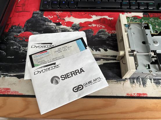 5 1/4 Zoll Disketten des Spiels "Red Baron"