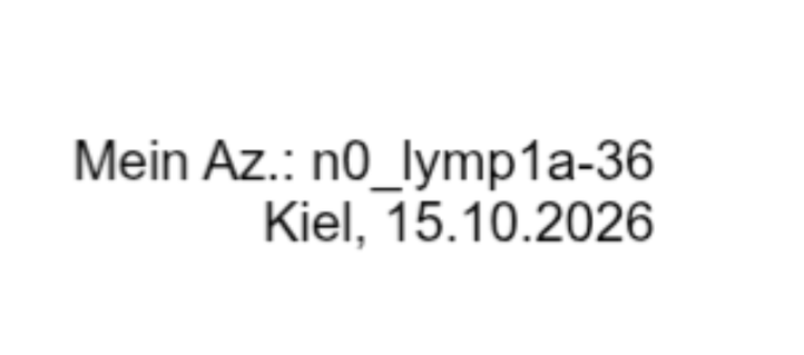 Mein Az.: n0_lymp1a-36